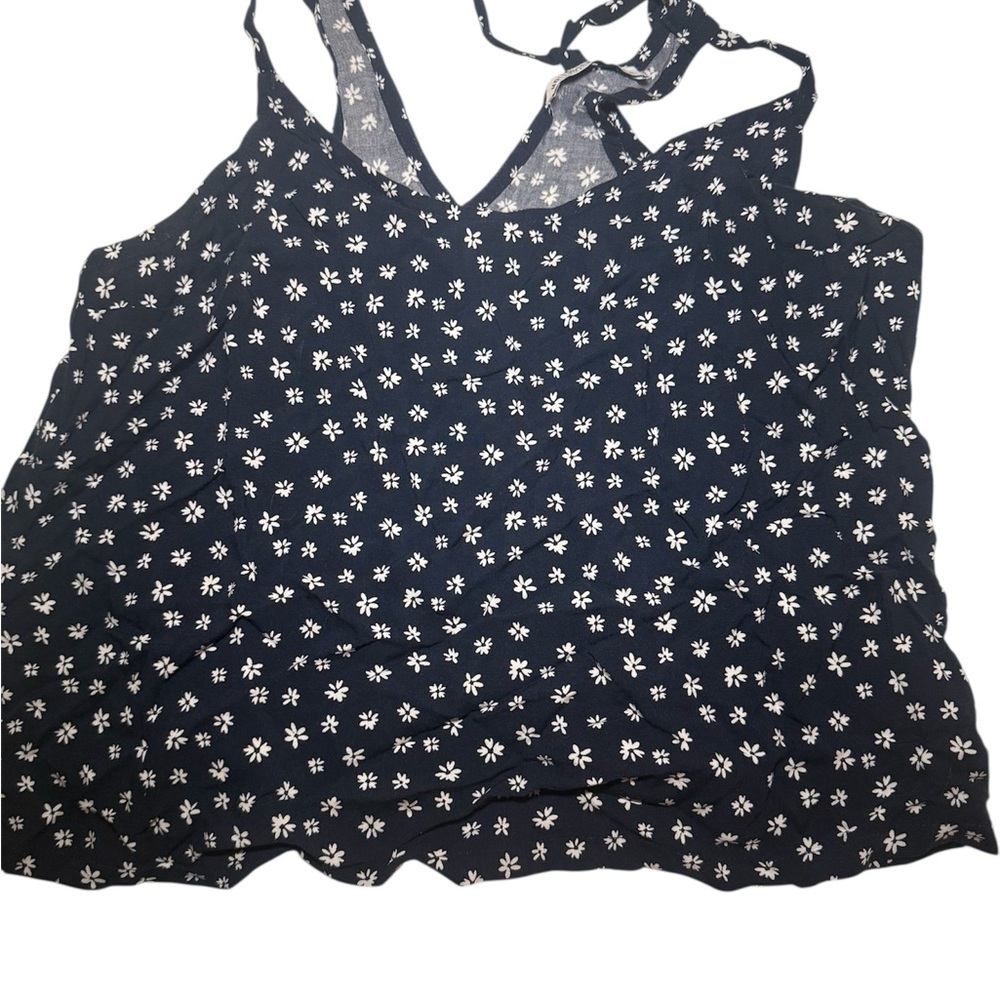 Hollister Black and White Tie Camisole